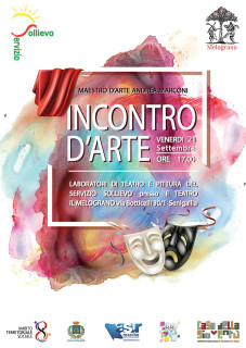 "Incontro d'arte" al Teatro Nuovo Melograno - locandina