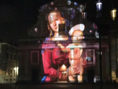 Video mapping in Piazza Garibaldi