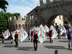 Ritiro della Nazionale Italiana Sbandieratori e Musici della LIS