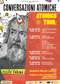 Tour Atomico: incontri e proiezione di Conversazioni Atomiche - locandina