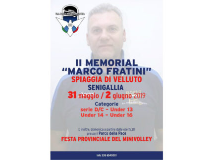 parte il Memorial Marco Fratini 2019