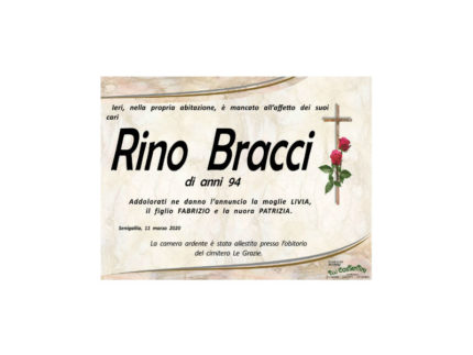 Rino Bracci necrologio