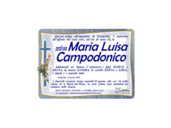 Necrologio Maria Luisa Campodonico