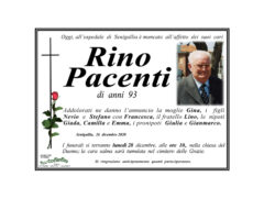 Necrologio Rino Pacenti