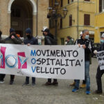 Manifestanti in Piazza Roma
