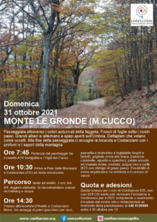 Escursione a Monte Le Gronde (Monte Cucco) - locandina