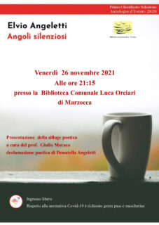 Presentazione Angoli Silenziosi di Elvio Angeletti - locandina