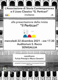 Presentazione rivista "il Perticari" - locandina