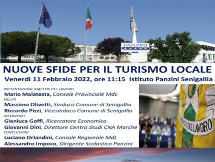 Incontro al Panzini di Senigallia "Nuove sfide per Il turismo locale"