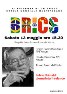 BRICS - Incontro a Senigallia sabato 13 maggio 2023 - locandina