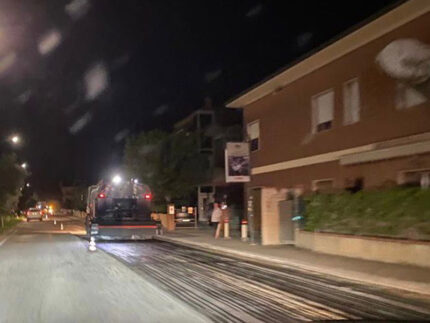 Lavori sulla Strada Statale Adriatica Nord a Senigallia