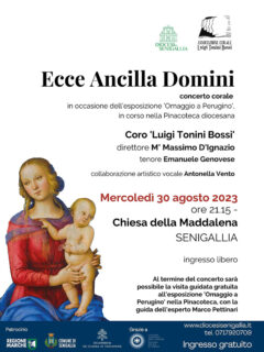Concerto Ecce Ancella Domini - locandina