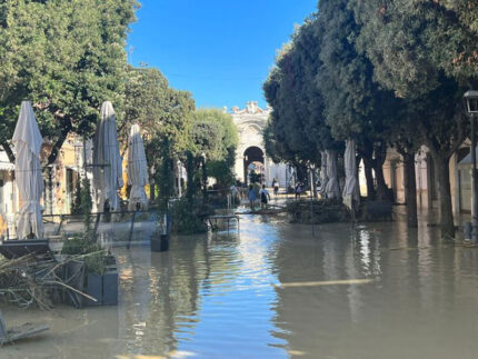 Via Carducci dopo l'alluvione del 15-16 settembre 2022