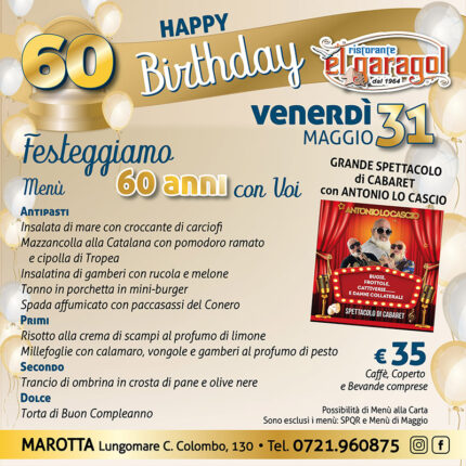 Ristorante El Garagol - Festa per i 60 anni di attività