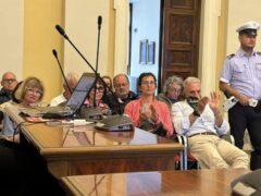 Segretario PD Senigallia Massimo Barocci imbavagliato in Consiglio Comunale