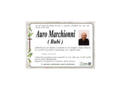 Necrologio Auro Marchionni (Bubi)
