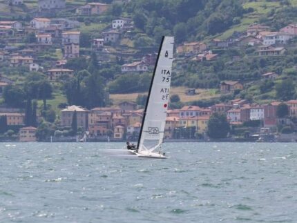 Francesco Mainero, atleta dell'Associazione Velica Senigallia al Campionato Nazionale Svizzero di Vela