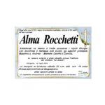 Necrologio di Alma Rocchetti