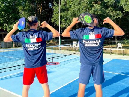 Alex Zacchilli e Federico Solazzi, atleti di pickleball della Polisportiva Senigallia