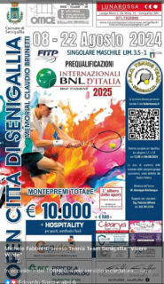 Tennis, Open Città di Senigallia