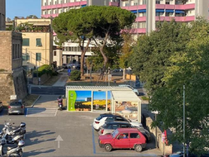 Nuova isola ecologica nel parcheggio adiacente all'Ex G.I.L.