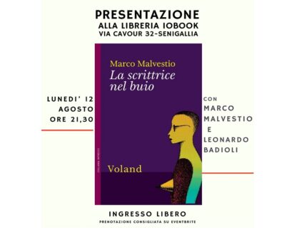 Presentazione del libro "La scrittrice nel buio"