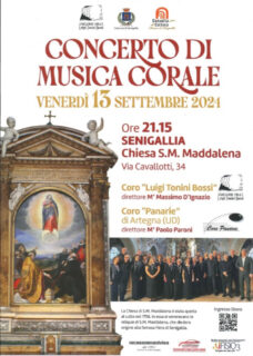 Concerto di Musica Corale del 13 settembre 2024