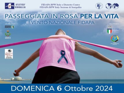 Locandina dell'edizione 2024 della "Passeggiata in rosa per la vita"