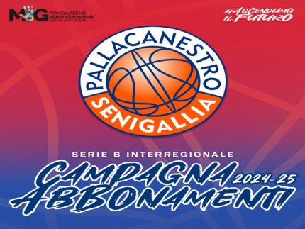 Campagna abbonamenti 2024-25 della Pallacanestro Senigallia