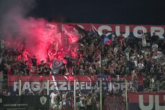 La curva nord dello stadio Bianchelli