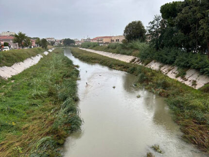 Fiume Misa a Senigallia la mattina del 3 ottobre 2024