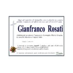 Necrologio di Gianfranco Rosati