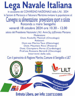 Convegno organizzato a Senigallia dalla Lega Navale di Marzocca e Falconara M.ma