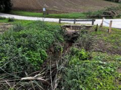 Fosso del Crocifisso in abbandono a Vallone di Senigallia