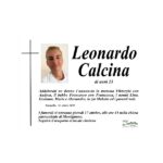 Necrologio Leonardo Calcina