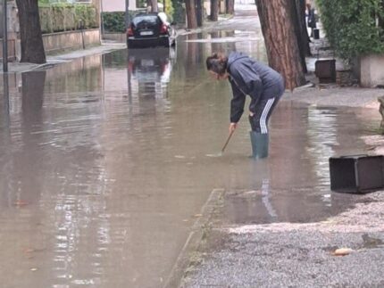 Allagamenti in via Mercantini