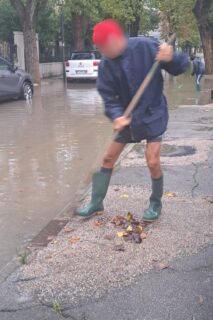 Allagamenti in via Mercantini