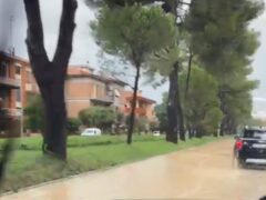 Allagamenti su viale dei Pini