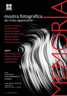 Locandina della mostra fotografica "Memoria"