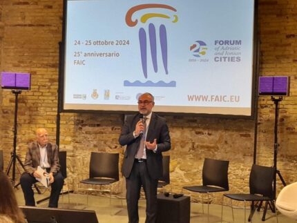 Bello al 25° anniversario del Forum of Adriatic and Ionian Cities (FAIC)