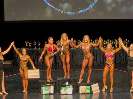 Giulia Fuligna argento agli europei INBA di bodybuilding categoria wellness