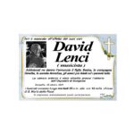 Necrologio di David Lenci