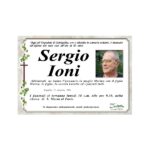 Necrologio di Sergio Ioni