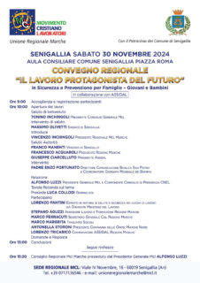 Convegno a Senigallia organizzato da Movimento Cristiano Lavoratori