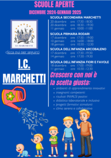 Open Day organizzati dall'Istituto Marchetti