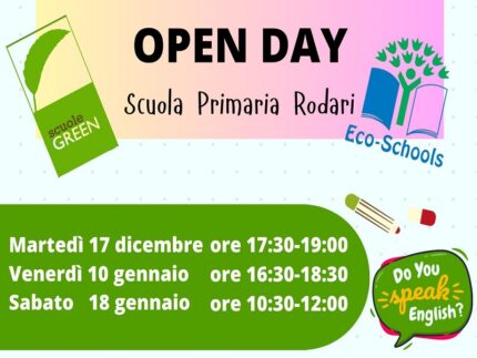 Open Day alla scuola primaria "Rodari"