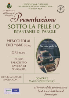 Presentazione "Sotto la pelle io – Istantanee di parole"