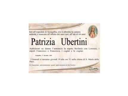 Necrologio di Patrizia Ubertini