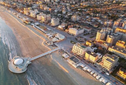 Senigallia dall'alto, Rotonda, lungomare