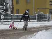 Tanta neve per la gioia dei bambini
